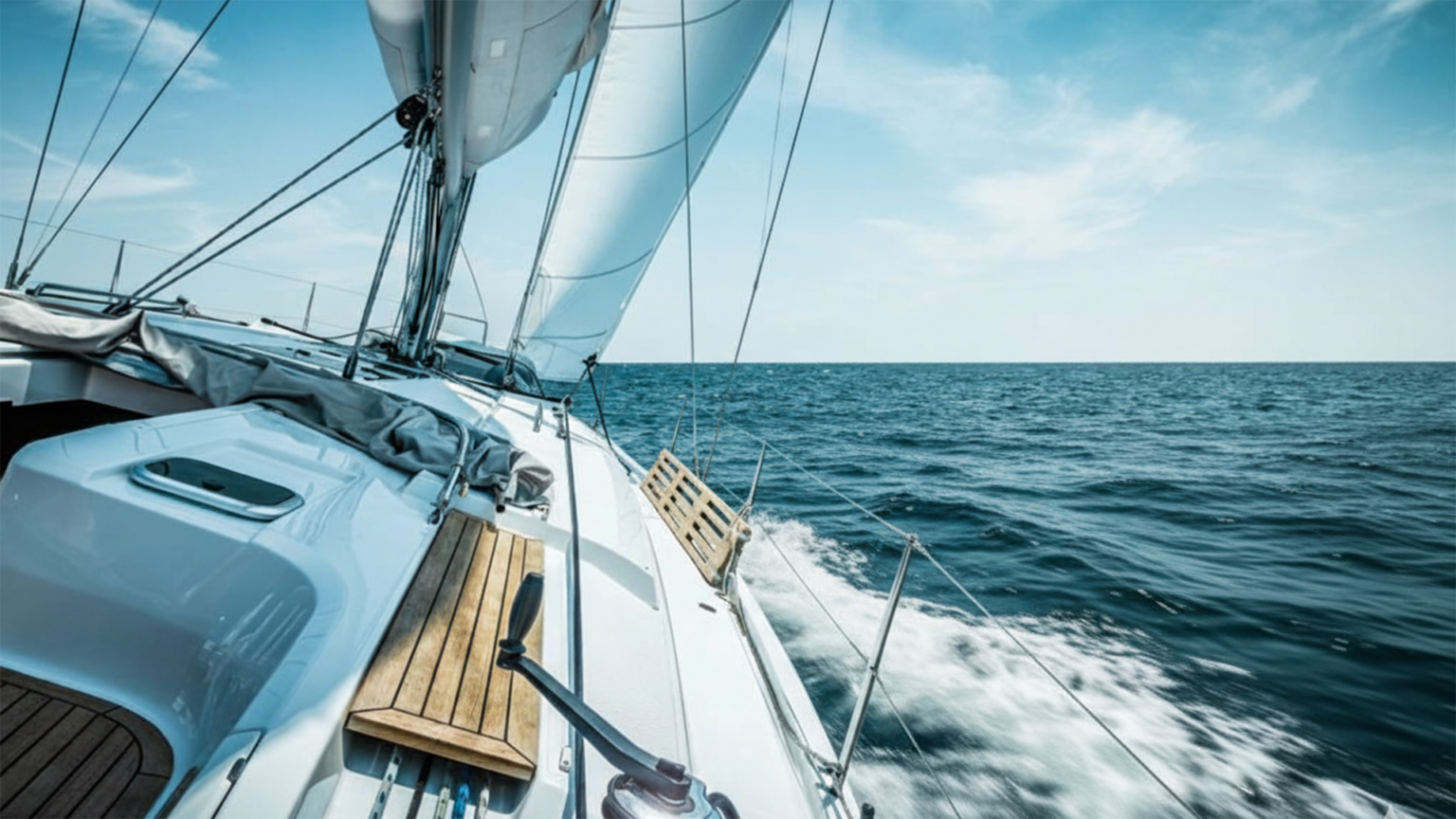 Segelboot am Meer